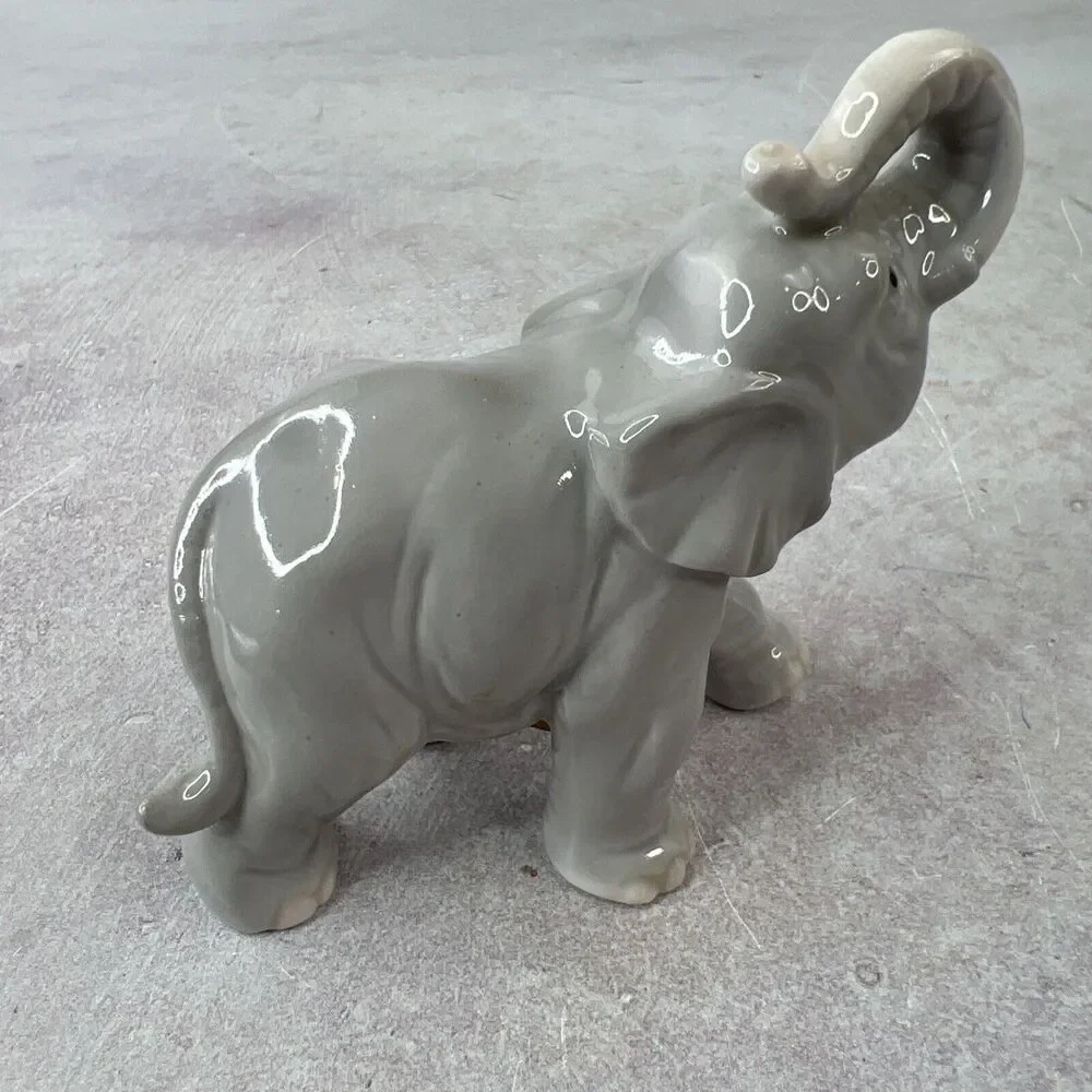 Vintage George Good‎ Miniature Porcelain Elephant Figurine
